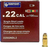 Blue Point Fasteners 22SGNDL2 Low Velocity Single Shot Load, 0.22 Caliber, Power Level: #2, Brown Code, 1-Load